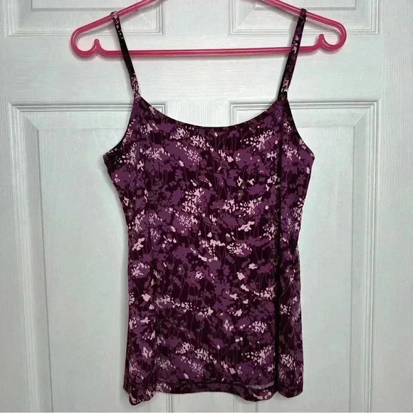 Reitman’s Tank Top Spaghetti Straps  Adjustable Purple Floral Size Medium - Picture 9 of 16